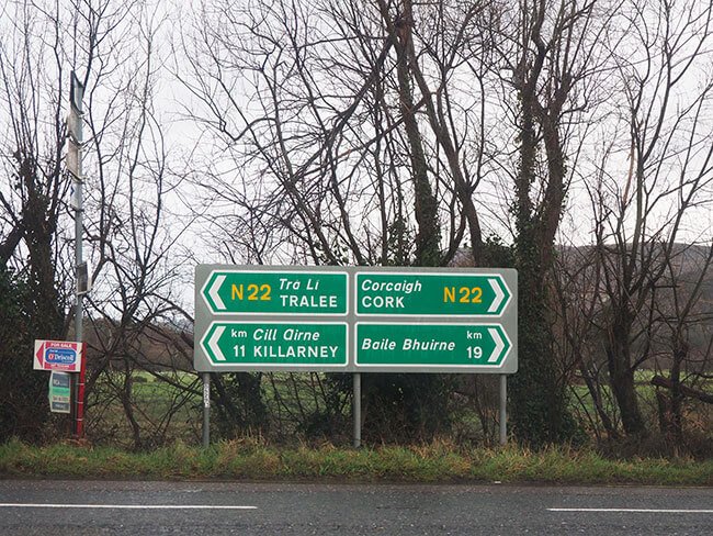 señales de carretera Irlanda